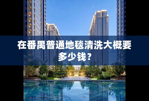 在番禺普通地毯清洗大概要多少钱？