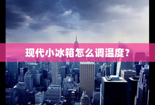 现代小冰箱怎么调温度？