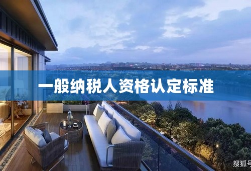 一般纳税人资格认定标准