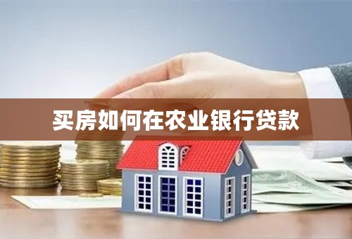 买房如何在农业银行贷款