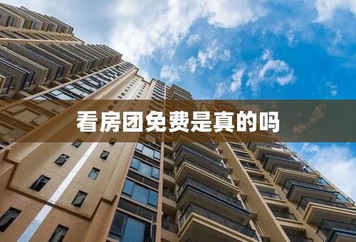 看房团免费是真的吗