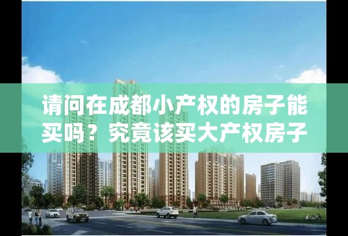 请问在成都小产权的房子能买吗？究竟该买大产权房子还是买小产权的房子？