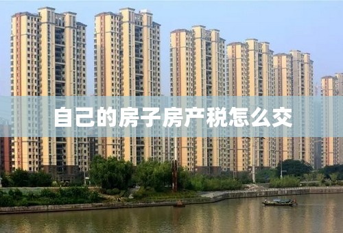 自己的房子房产税怎么交