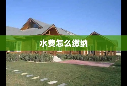 水费怎么缴纳