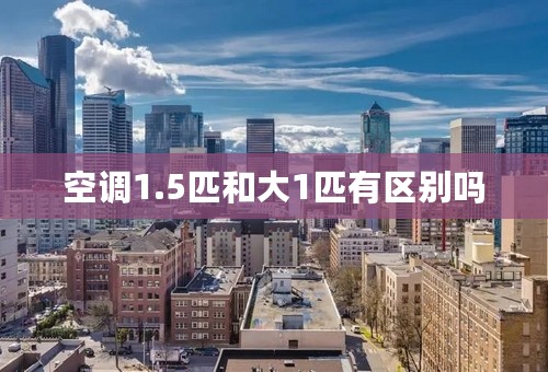 空调1.5匹和大1匹有区别吗