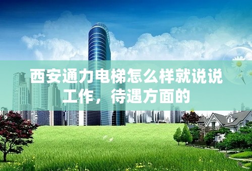 西安通力电梯怎么样就说说工作，待遇方面的