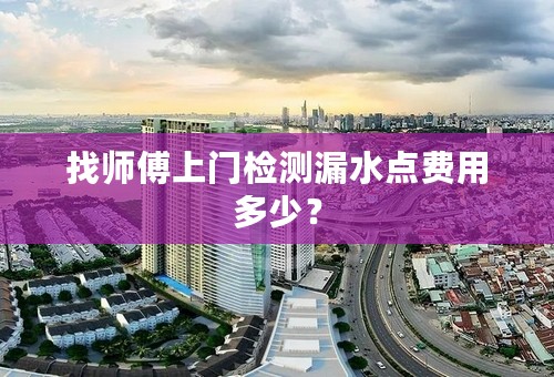 找师傅上门检测漏水点费用多少？