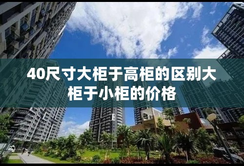 40尺寸大柜于高柜的区别大柜于小柜的价格