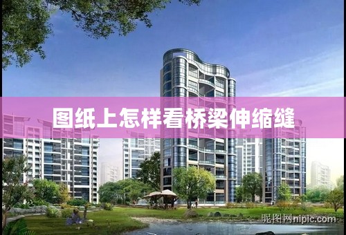 图纸上怎样看桥梁伸缩缝