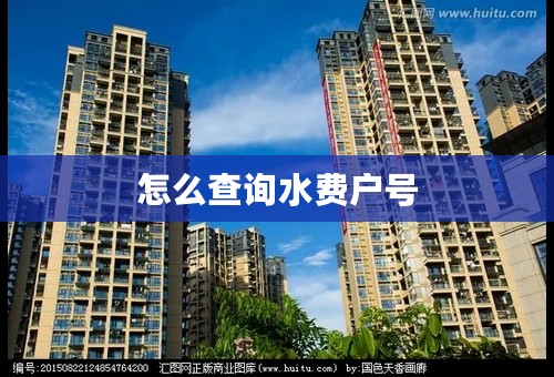 怎么查询水费户号