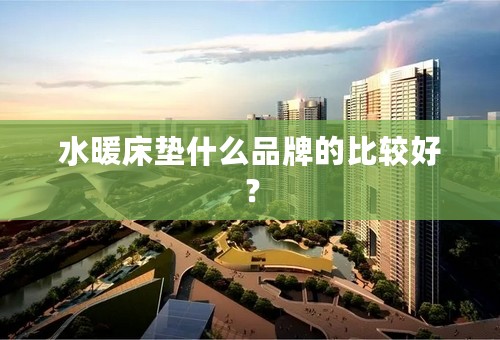 水暖床垫什么品牌的比较好？