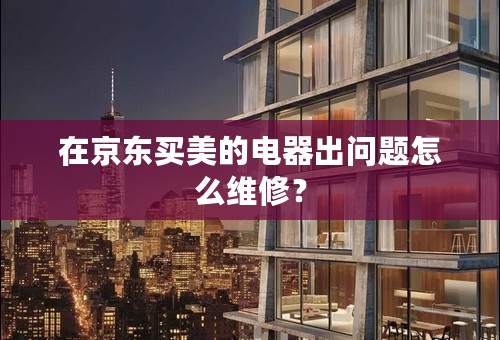 在京东买美的电器出问题怎么维修？