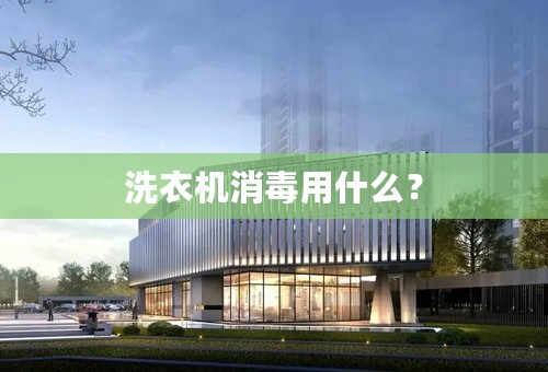 洗衣机消毒用什么？