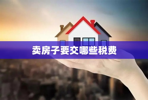 卖房子要交哪些税费
