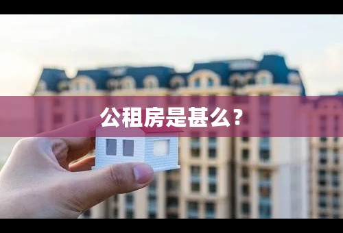 公租房是甚么？