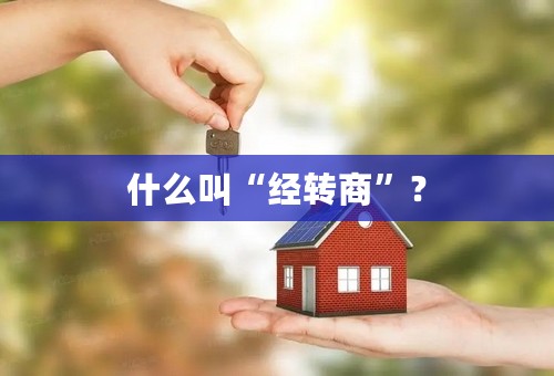 什么叫“经转商”？