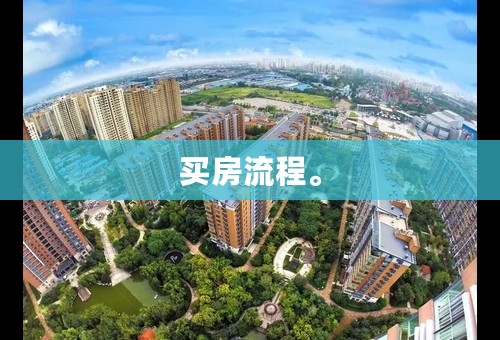 买房流程。