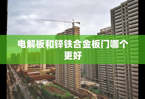 电解板和锌铁合金板门哪个更好