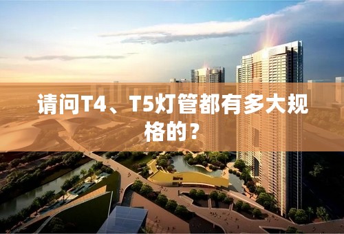 请问T4、T5灯管都有多大规格的？