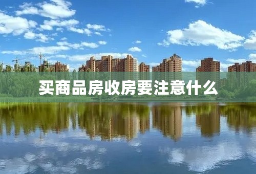 买商品房收房要注意什么