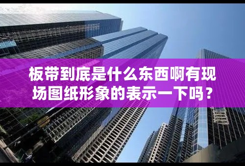板带到底是什么东西啊有现场图纸形象的表示一下吗？
