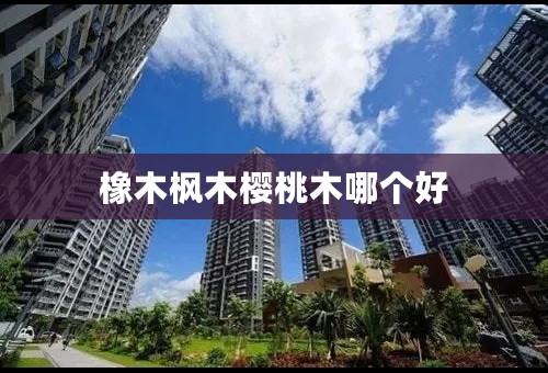 橡木枫木樱桃木哪个好