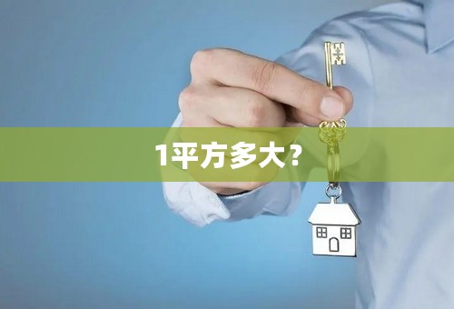 1平方多大？