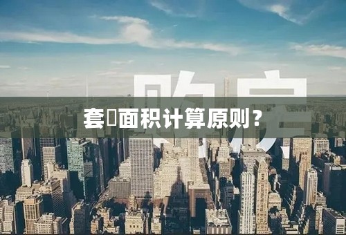 套內面积计算原则？