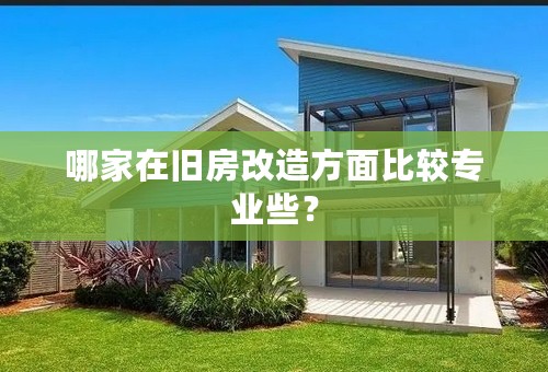 哪家在旧房改造方面比较专业些？