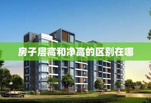 房子层高和净高的区别在哪