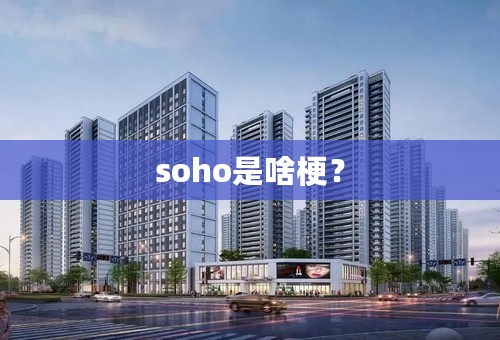 soho是啥梗？