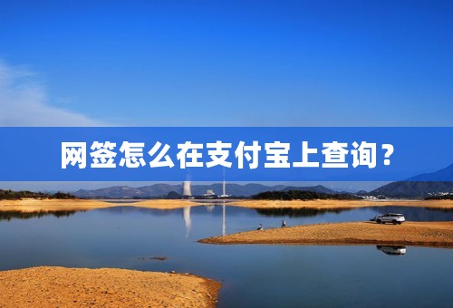 网签怎么在支付宝上查询？