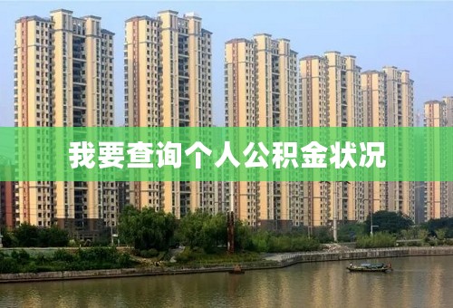 我要查询个人公积金状况
