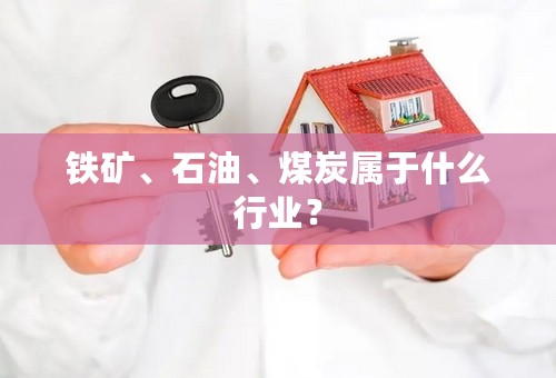 铁矿、石油、煤炭属于什么行业？