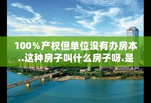 100％产权但单位没有办房本..这种房子叫什么房子呀.是房改房还是单位房 或者叫别的什么名字