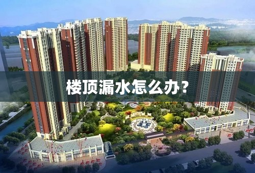 楼顶漏水怎么办？