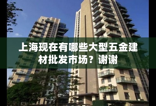 上海现在有哪些大型五金建材批发市场？谢谢