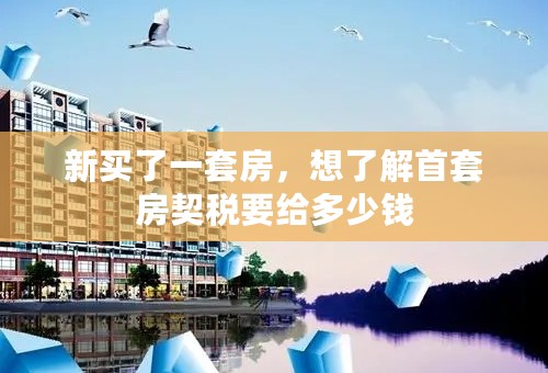 新买了一套房，想了解首套房契税要给多少钱
