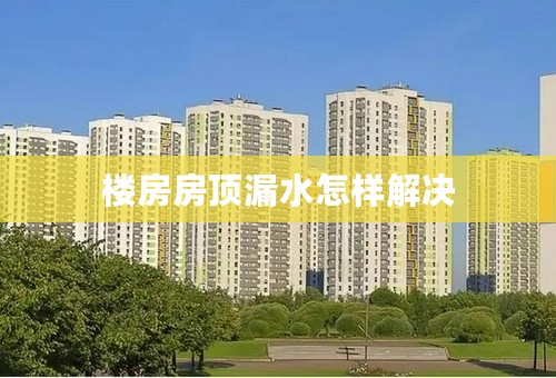 楼房房顶漏水怎样解决