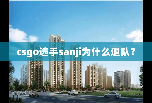 csgo选手sanji为什么退队？