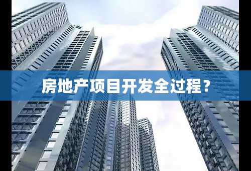 房地产项目开发全过程？