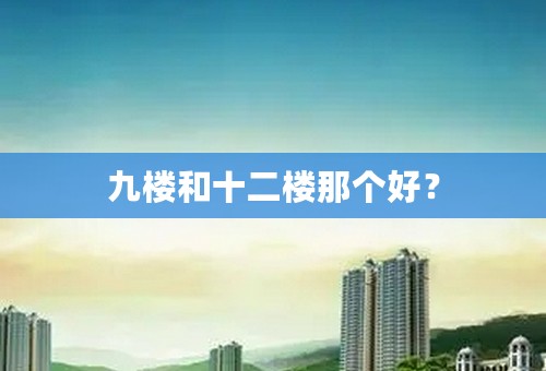 九楼和十二楼那个好？