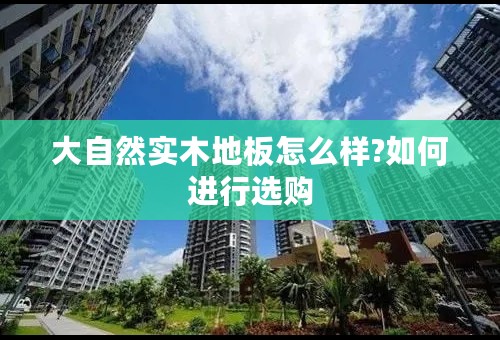 大自然实木地板怎么样?如何进行选购