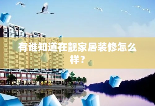 有谁知道在靓家居装修怎么样？