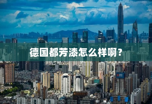 德国都芳漆怎么样啊？