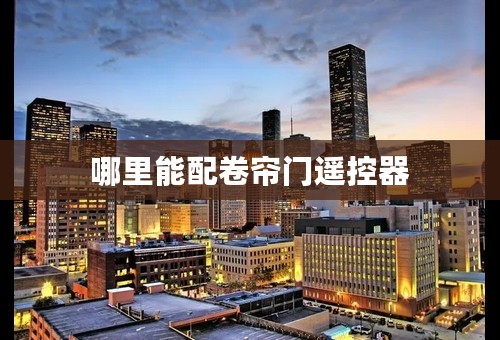 哪里能配卷帘门遥控器