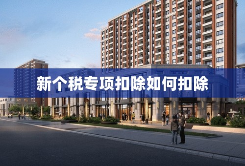 新个税专项扣除如何扣除