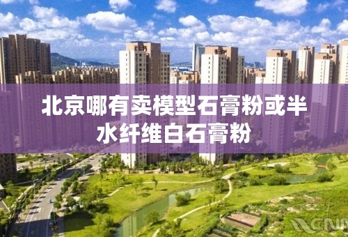 北京哪有卖模型石膏粉或半水纤维白石膏粉