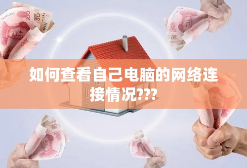 如何查看自己电脑的网络连接情况???