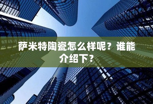萨米特陶瓷怎么样呢？谁能介绍下？
